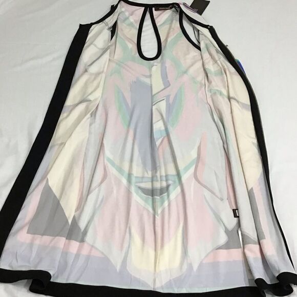 Roberto Cavalli Dress Front Zipper Detail Dress Multi Color Knee Length Size 44 - Picture 9 of 12